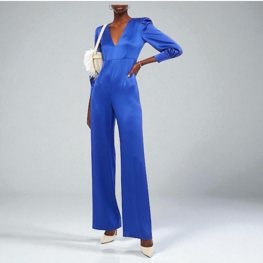Alice + Olivia Royal Blue Jumpsuit